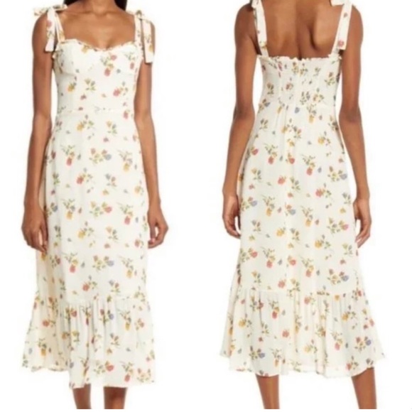 REFORMATION 🤩Nikita MIDI Dress in Noemi Print - Picture 7 of 11